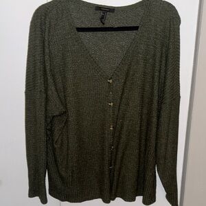 Forever 21 Forest Green Knit Sweater